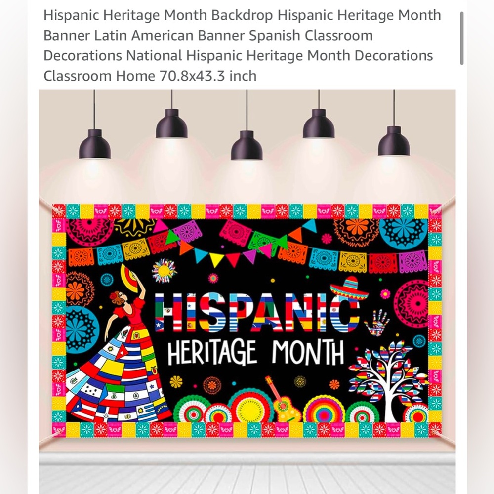 Colorful Hispanic Heritage Month Wall Decor